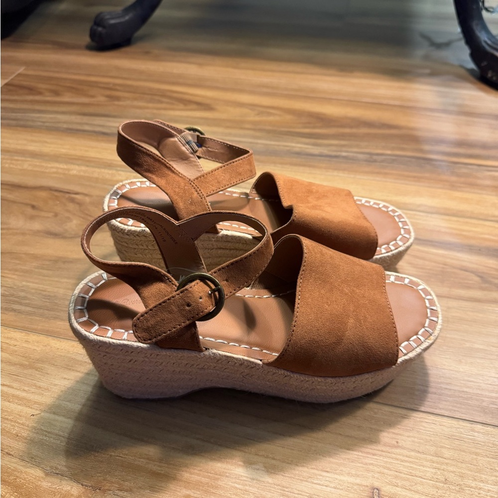 Target Brown Women's Wedge Espadrille Sandals